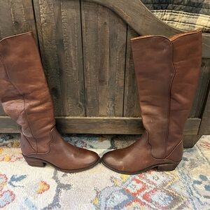 Frye Leather Tall Brown Riding Boots brand new!!